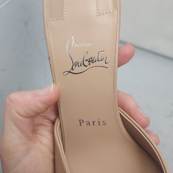CHRISTIAN LOUBOUTIN Me Dolly Leather Blush Mule Sandal - Picture 5 of 12